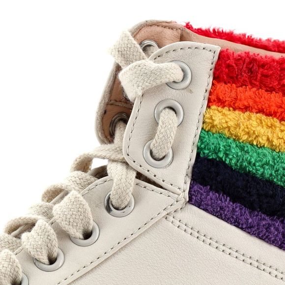 Gucci Bambi Rainbow High Top Sneakers Leather Neutral - Picture 5 of 5